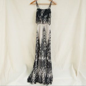 EXPRESS long print maxi dress size XS
